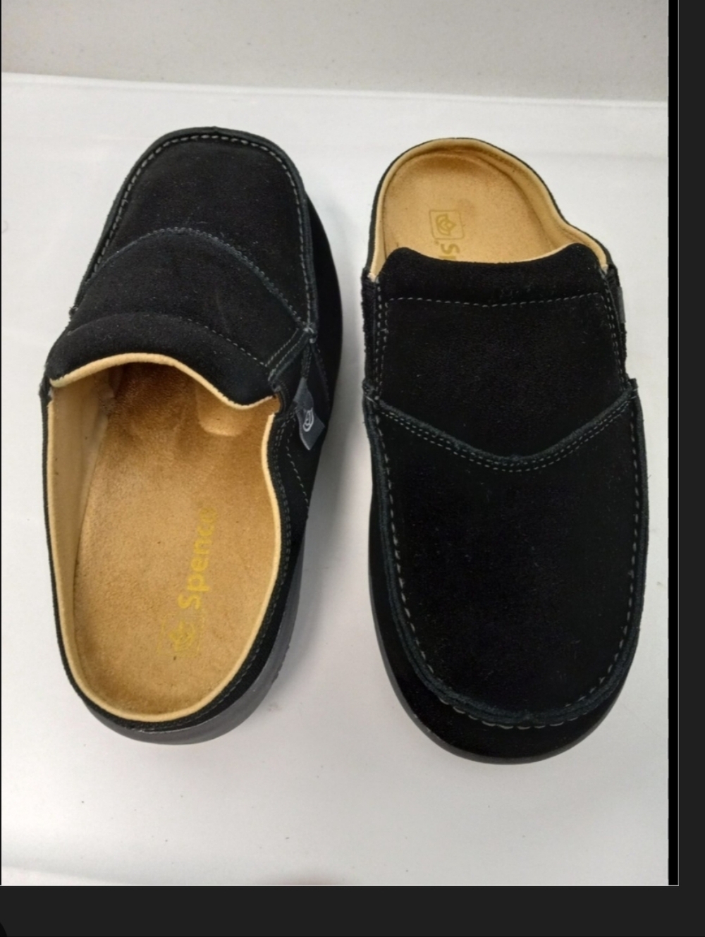 Spenco Siesta Men's Black Slip-On Orthotic Loafer